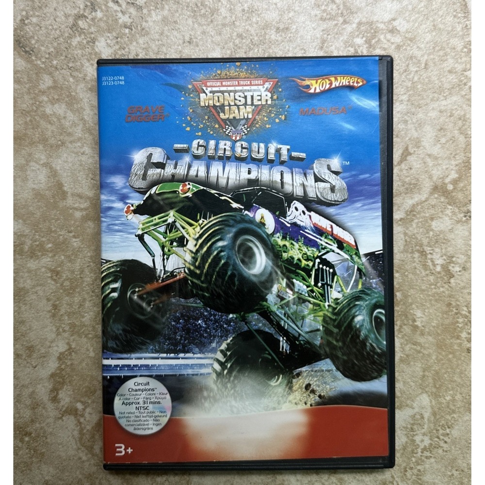Monster Jam Circuit Champions  (DVD, 2004) USA Made Grave Digger  HTF & RARE